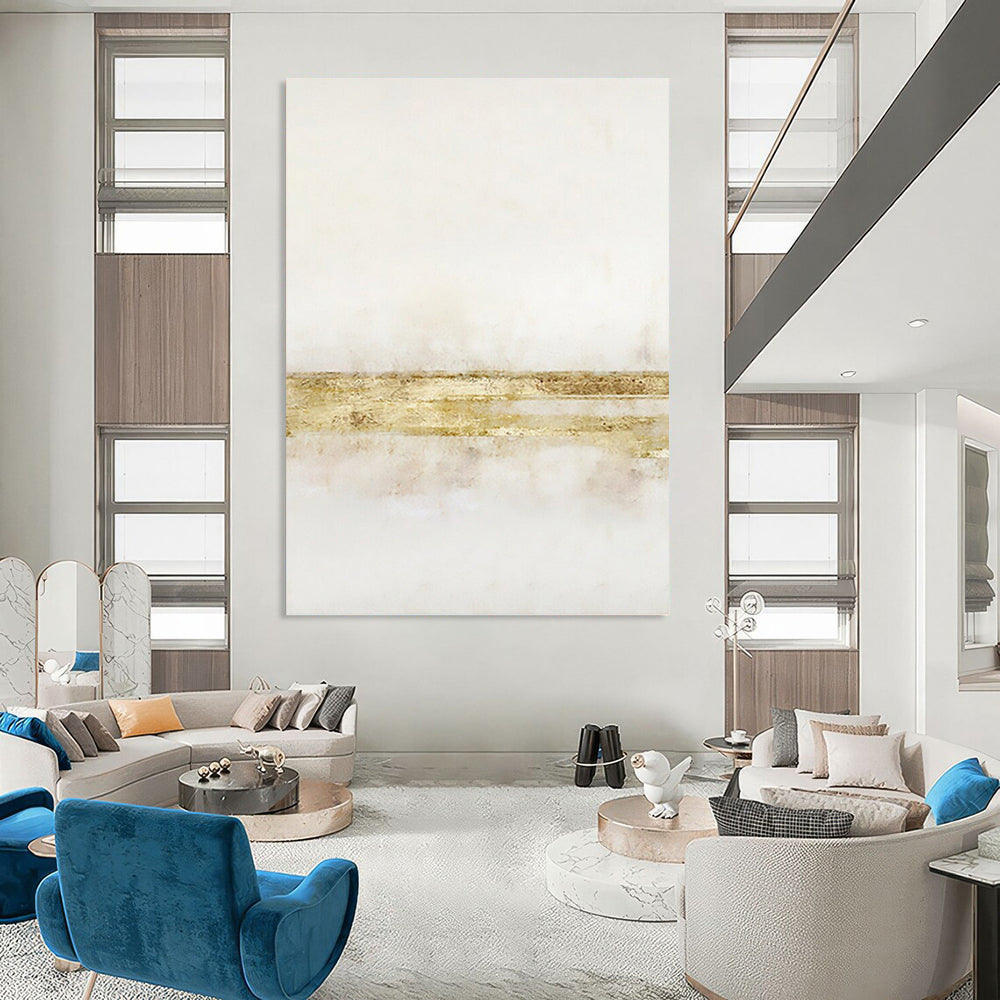 Massive - Extent Vertical Hand - Painted Textured Custom Abstract Epic, for Office and Bar DKH1538
