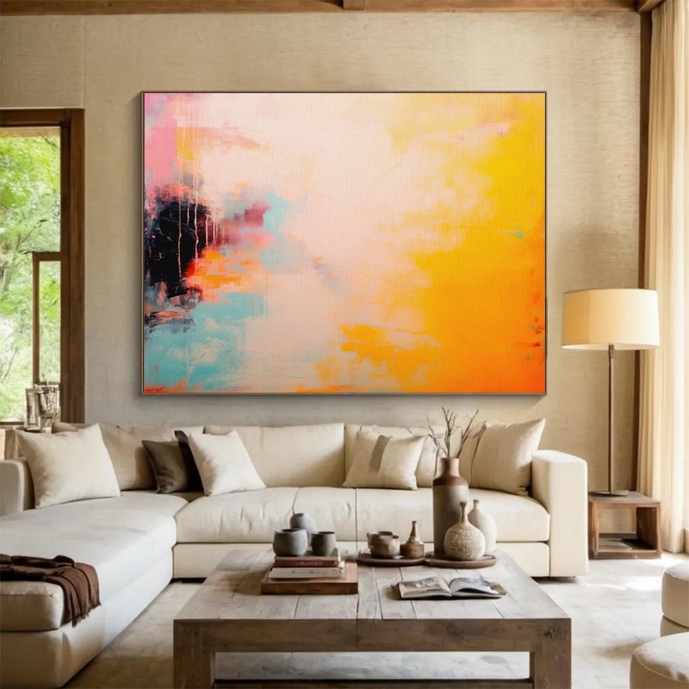 Charming Large Abstract Wall Decor for Bedroom & Office LargeART1681