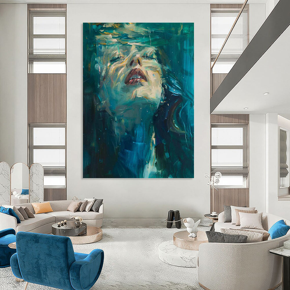 Grand Hand - Painted Textured Abstract Painting for Office & Living Room DKH1183