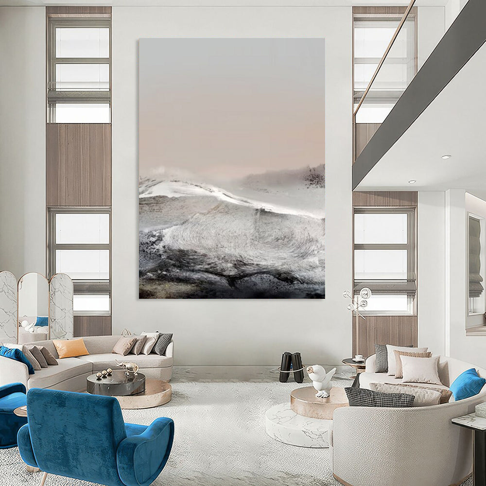 Large Hand-Painted Custom Abstract Paintings: Textures that Wow DTP162