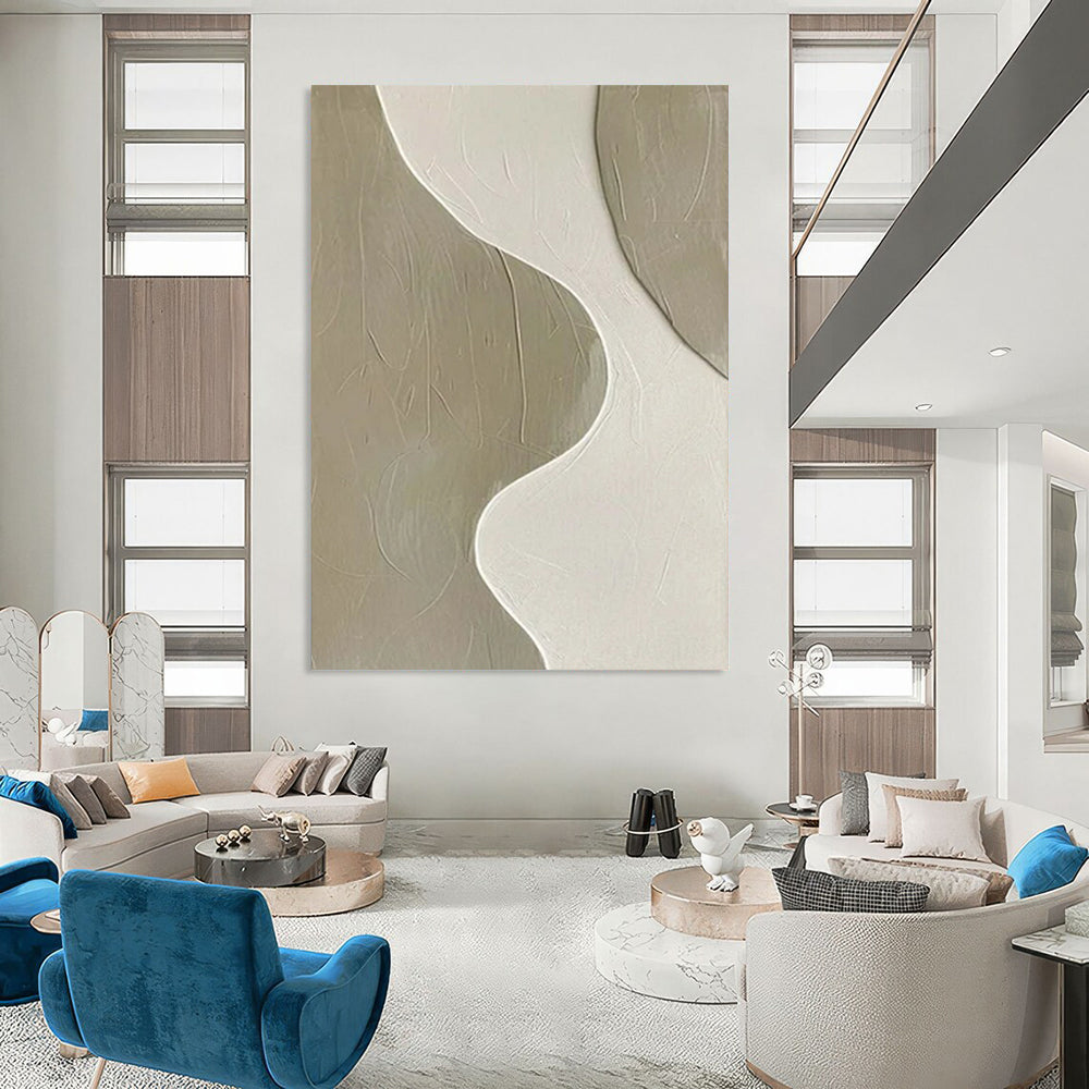 Massive-Sized Hand-Painted Abstract Artwork for Dining Room & Bar LargeART2340