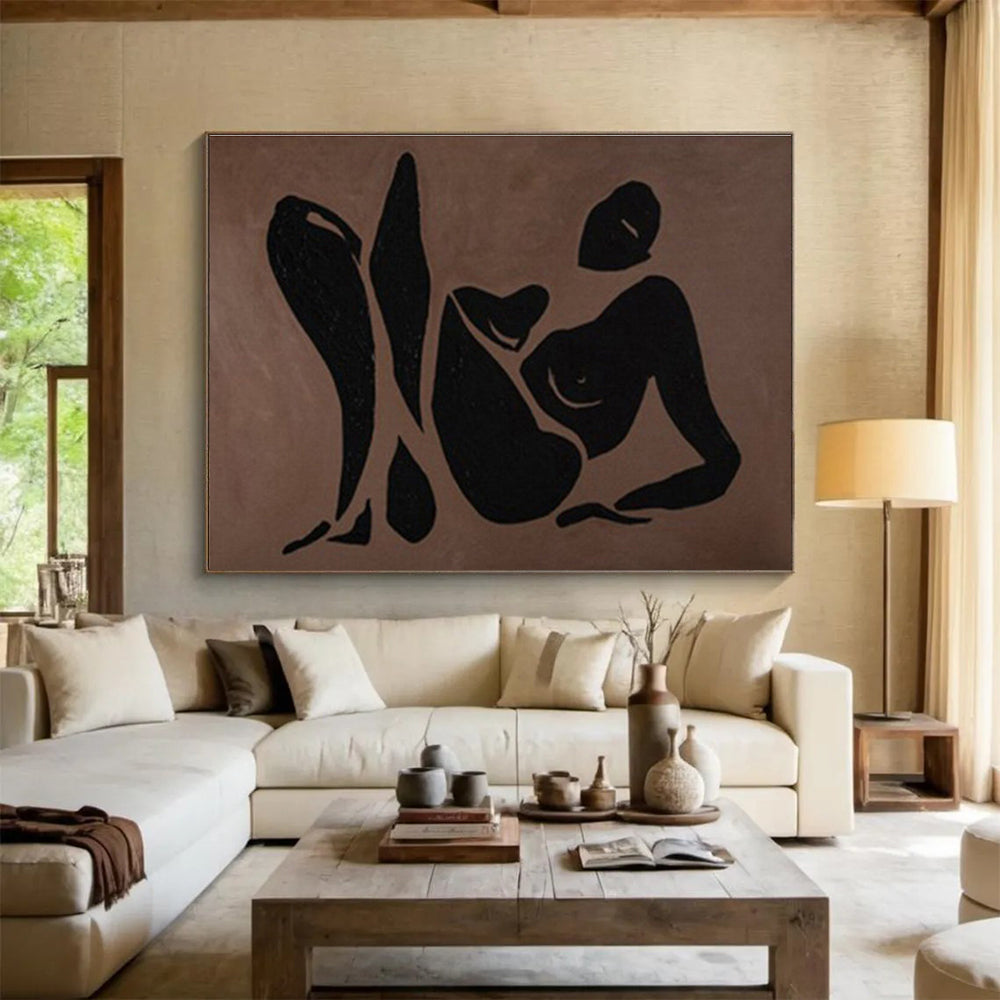 Gigantic Textured Hand - Painted Abstract Wall Mural for Memorable Impressions DKH743
