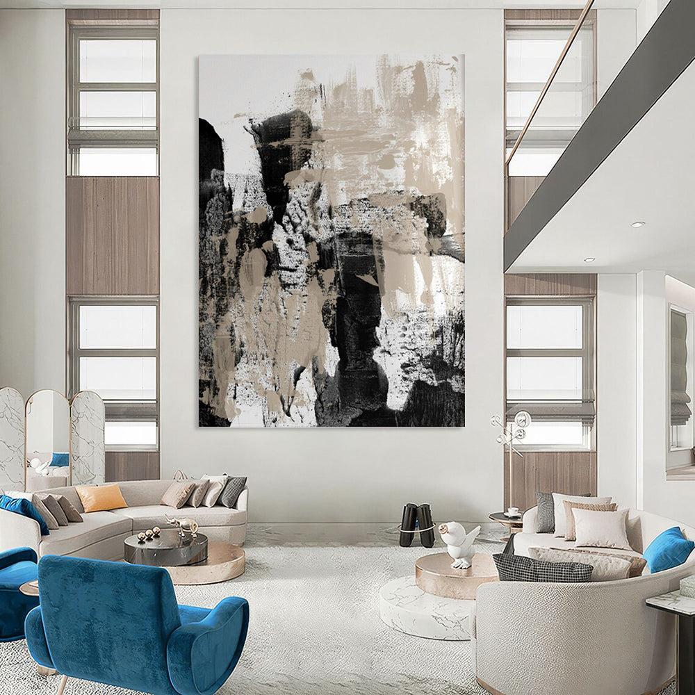 Softly Textured Abstract Wall Art for Dining Room & Entryway DKH0966