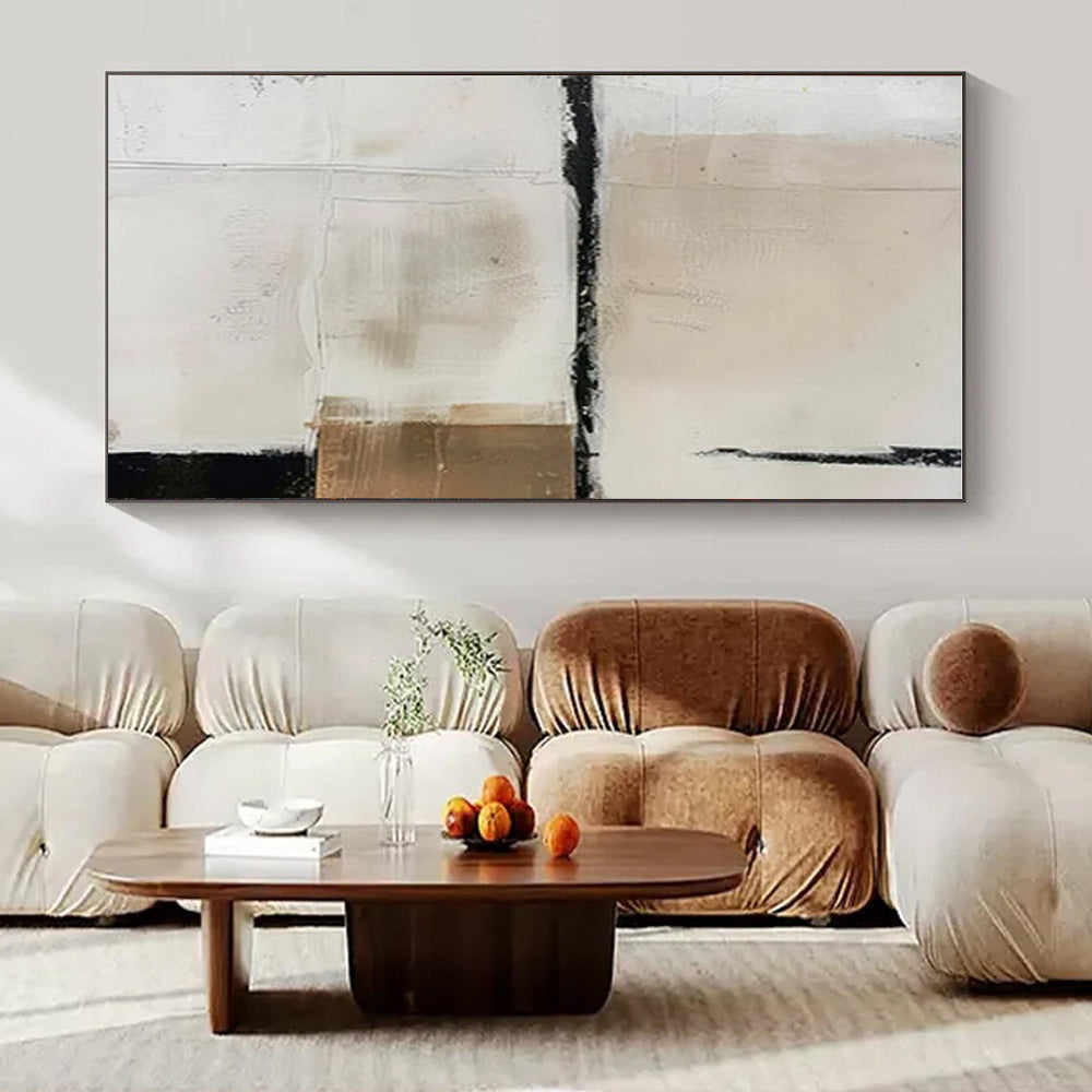 Hand-Painted Bespoke Abstract Canvas for Dining Room & Hotel LargeART1475