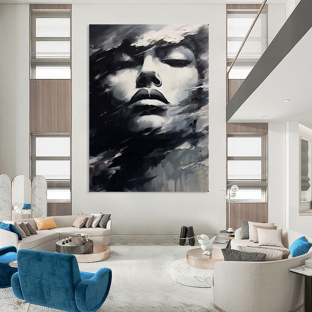 Hand-Painted Large-Scale Textured Abstract Wall Art for Living Room & Playroom LargeART2130