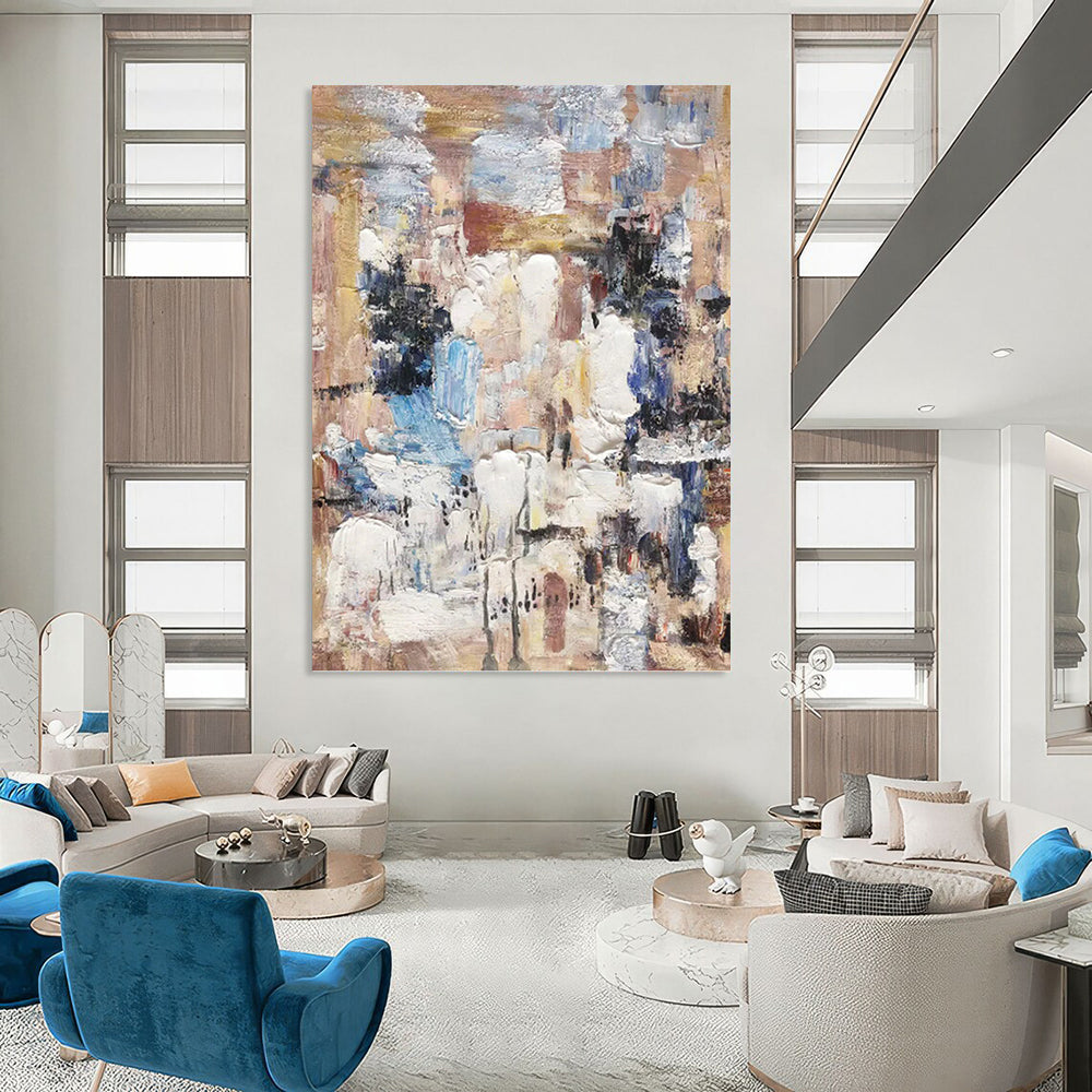 Quirky Hand - Painted Textured Abstract for Bedroom & Hallway DKH1303