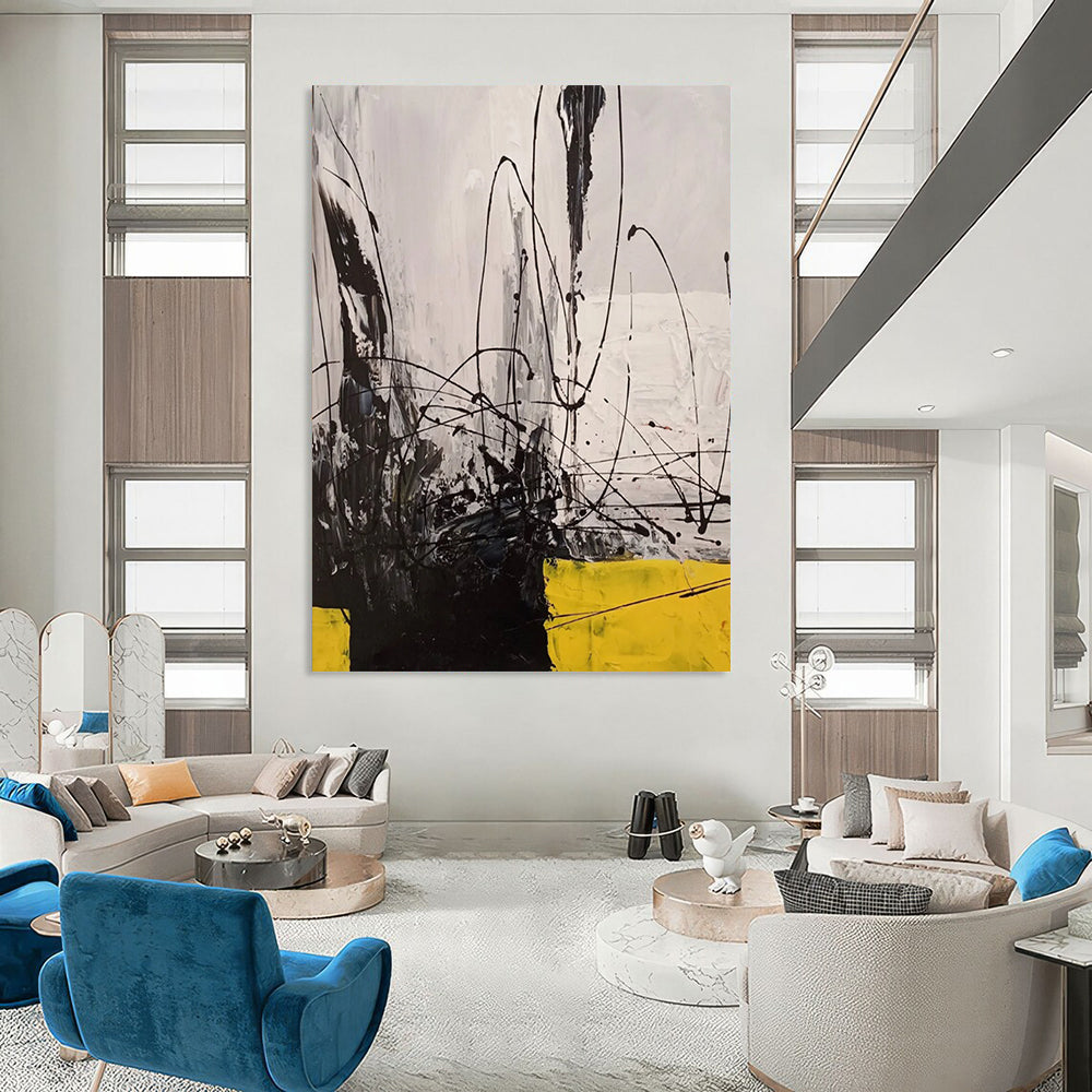 Titanic - Scale Hand - Painted Textured Custom Abstract Artwork for Bar and Entryway DTP053