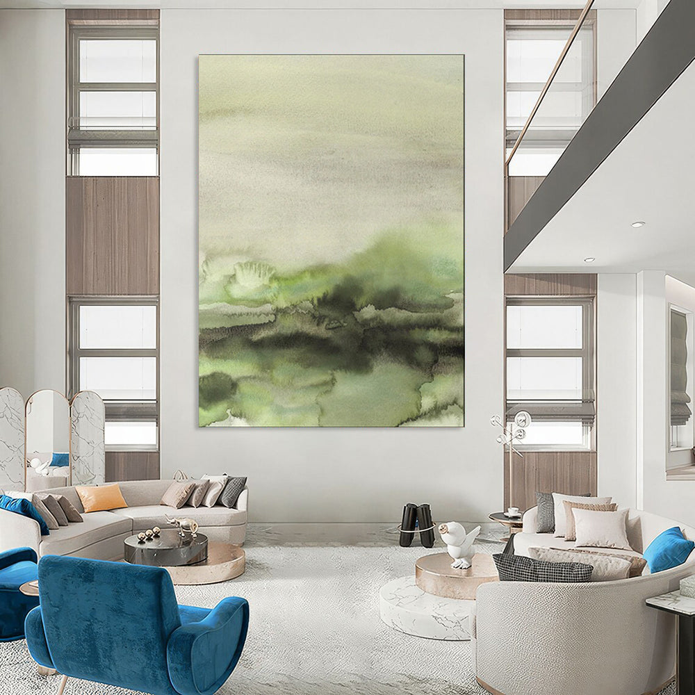 Elegant & Refined Hand-Painted Bespoke Abstract Painting for Bedroom & Hotel LargeART1965