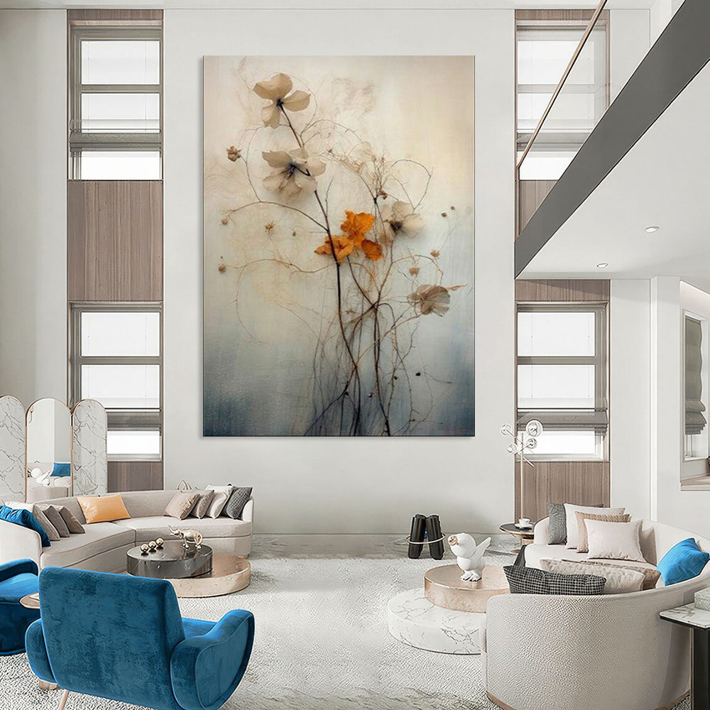Large-Scale Custom Hand-Painted Abstract Art for Bedroom & Hotel LargeART1915