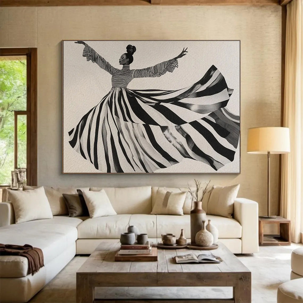 “Elemental Harmony” Vast Abstract Canvas for Bedroom & Office DKH231