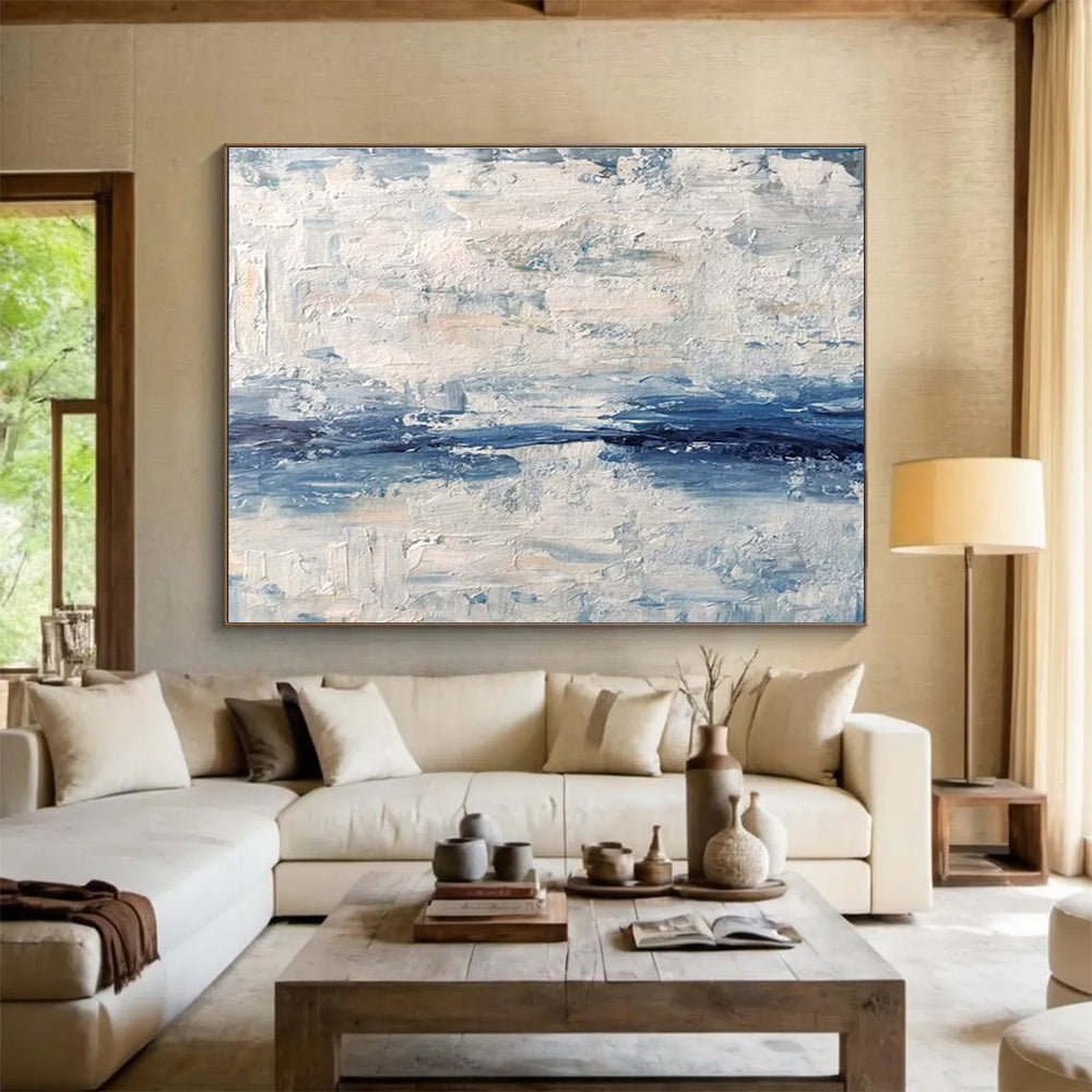 Monumental Original Hand - Applied Textured Abstract Canvas for Statement Walls DKH791