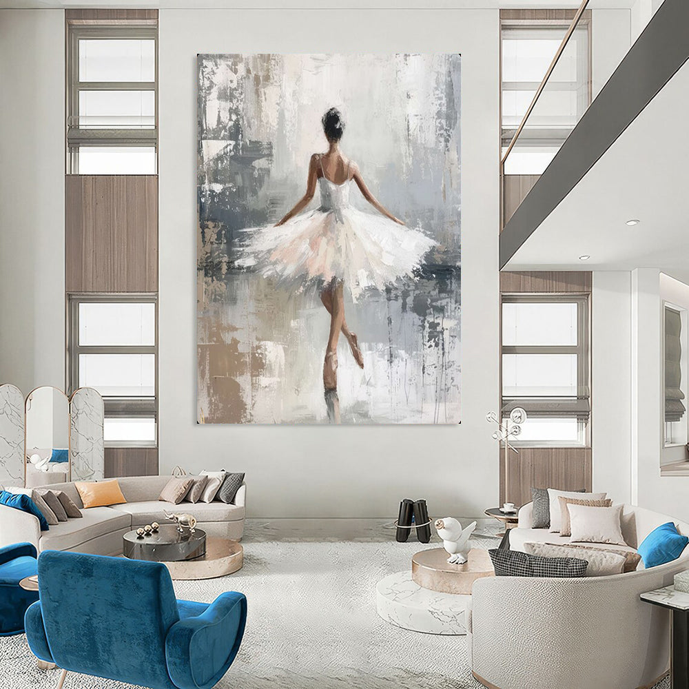 Large-Scale Hand-Painted Abstract Artwork for Living Room & Dining Room LargeART2174