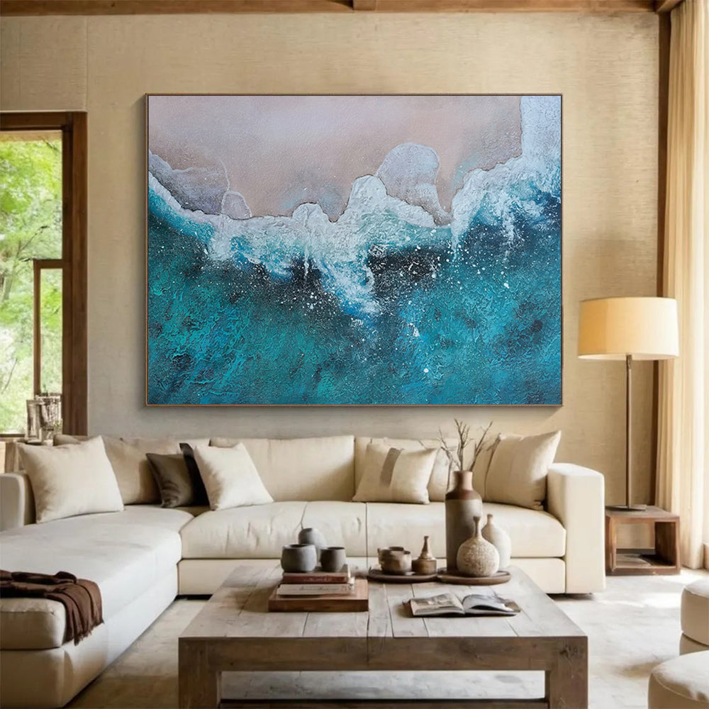 Textured Ocean Wave - Relaxing Bathroom Oasis DLZ040
