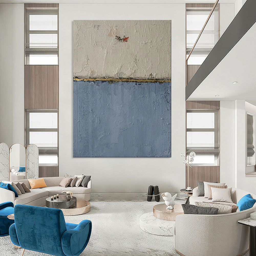 Radiant & Glowing Hand-Painted Custom Abstract Painting for Living Room & Dining Room LargeART1967