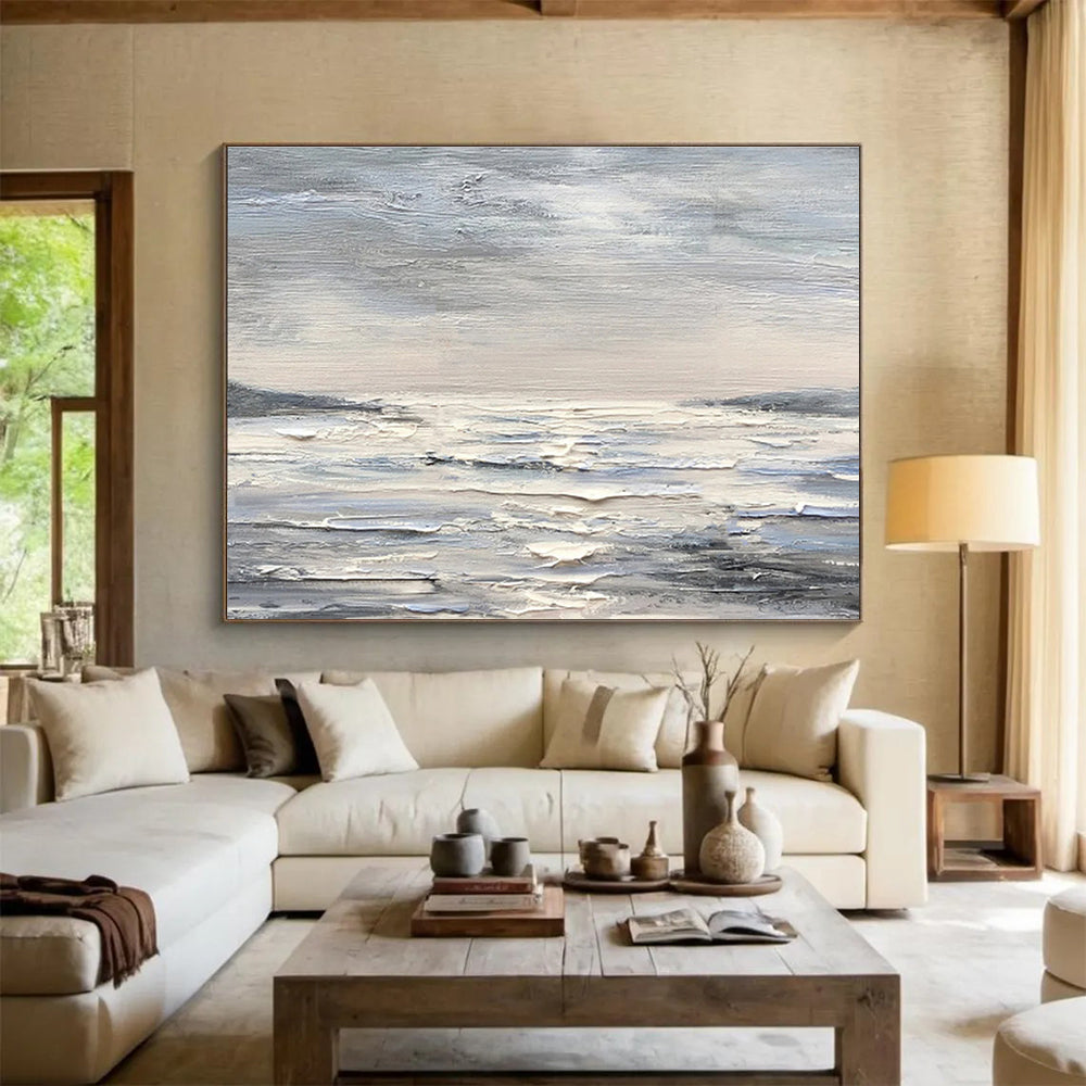 Bold Hand - Painted Textured Abstract Gem for Living Room & Bar DKH630