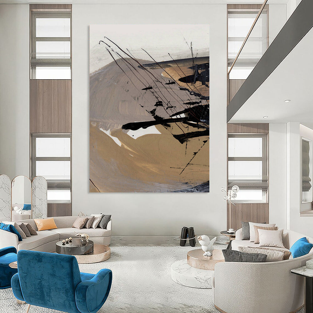 Custom Handmade Abstract Art: Big Sizes, Textured Styles for Any Decor DTP201