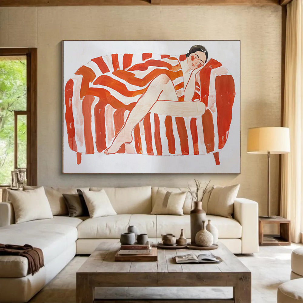 “Enchanted Echoes” Grand Abstract Mural for Hallway & Bedroom DKH226