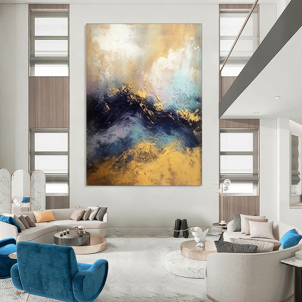 Hand-Painted Personalized Abstract Painting for Living Room & Bar LargeART1941
