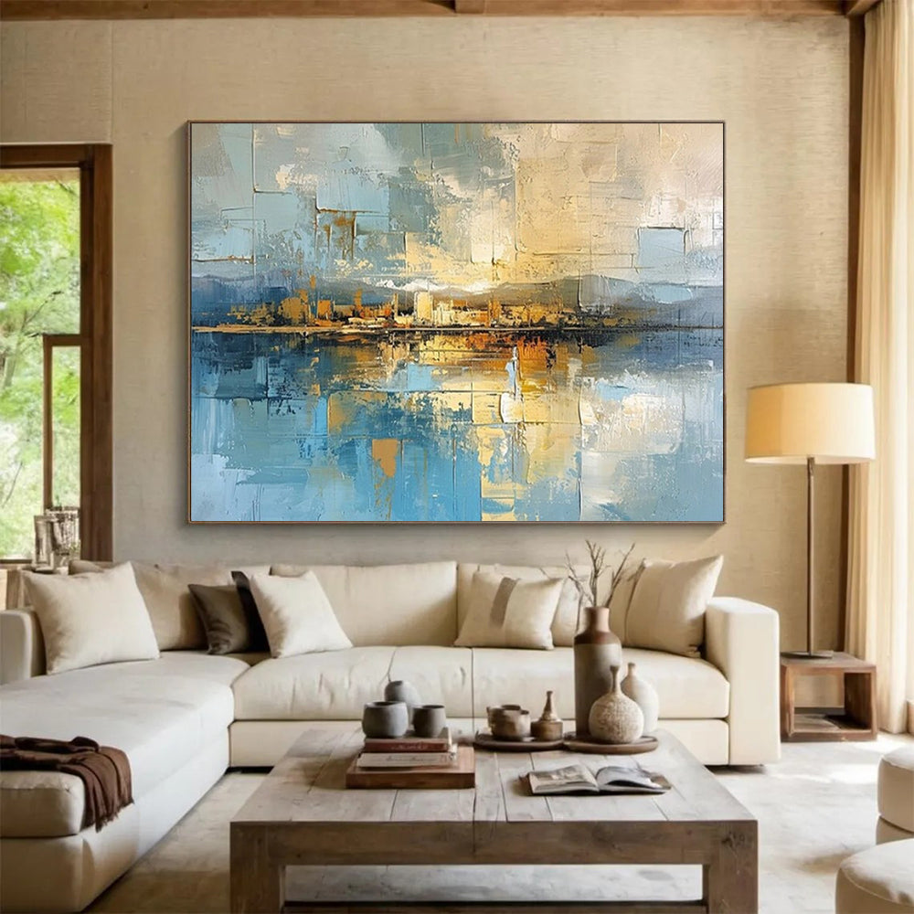 Elegant Large Abstract Wall Art for Hallway & Bar LargeART1640