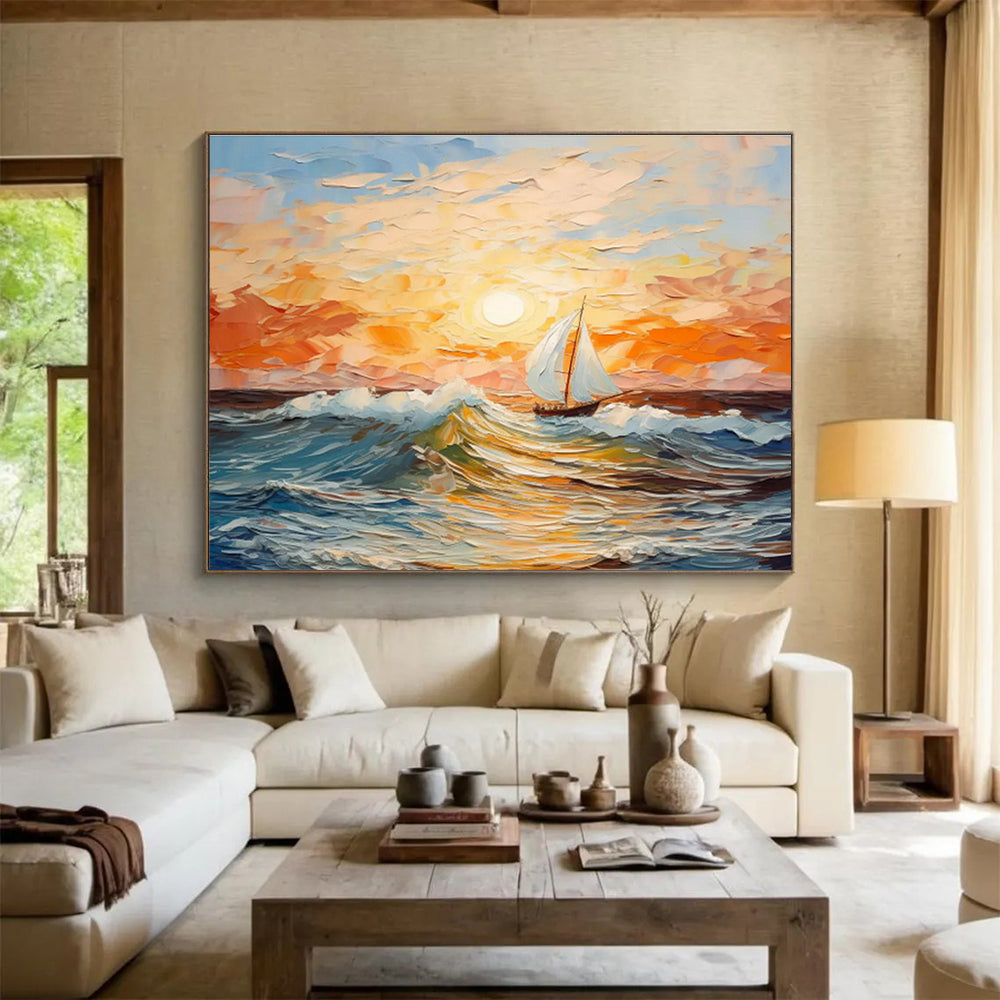 Massive Hand - Painted Textured Abstract Artwork for Office & Hallway DKH625