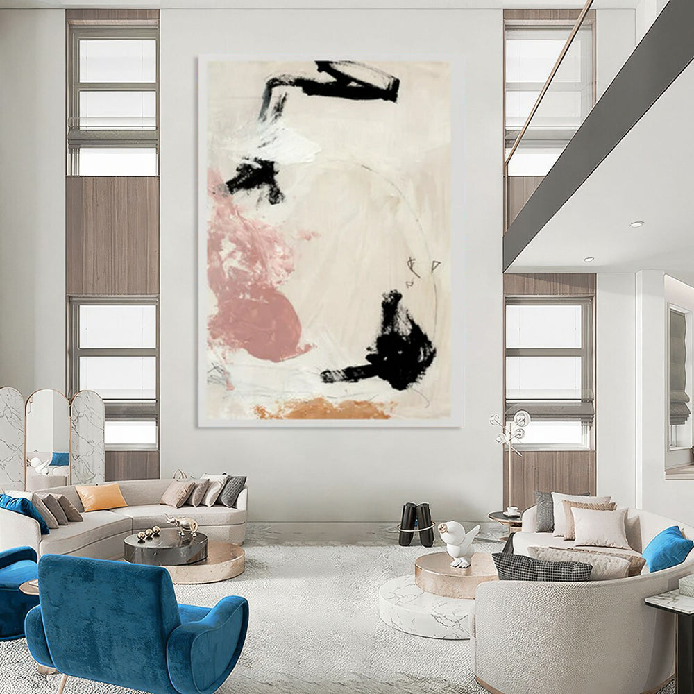 Oversized Hand-Painted Abstract Wall Art for Bedroom & Office LargeART2316