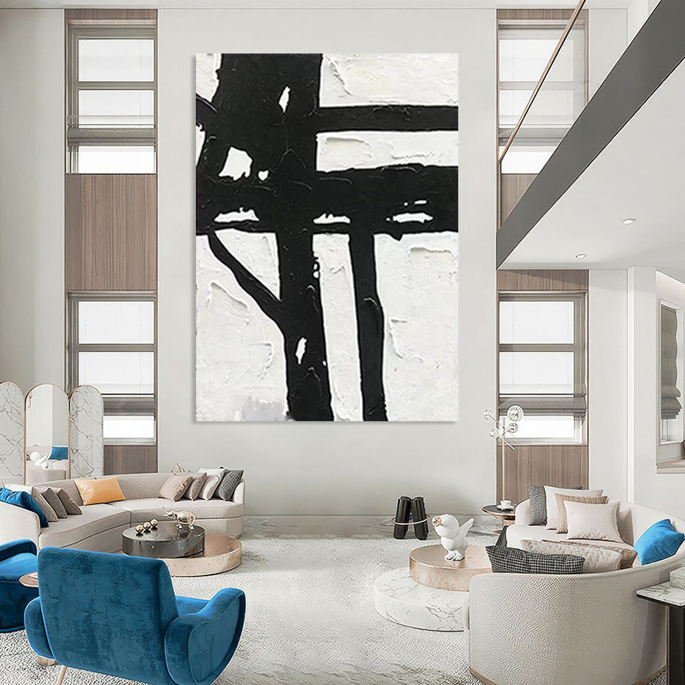 Knotted Textures: Grandiose Custom Abstract Art for Bedroom and Hotel DTP148