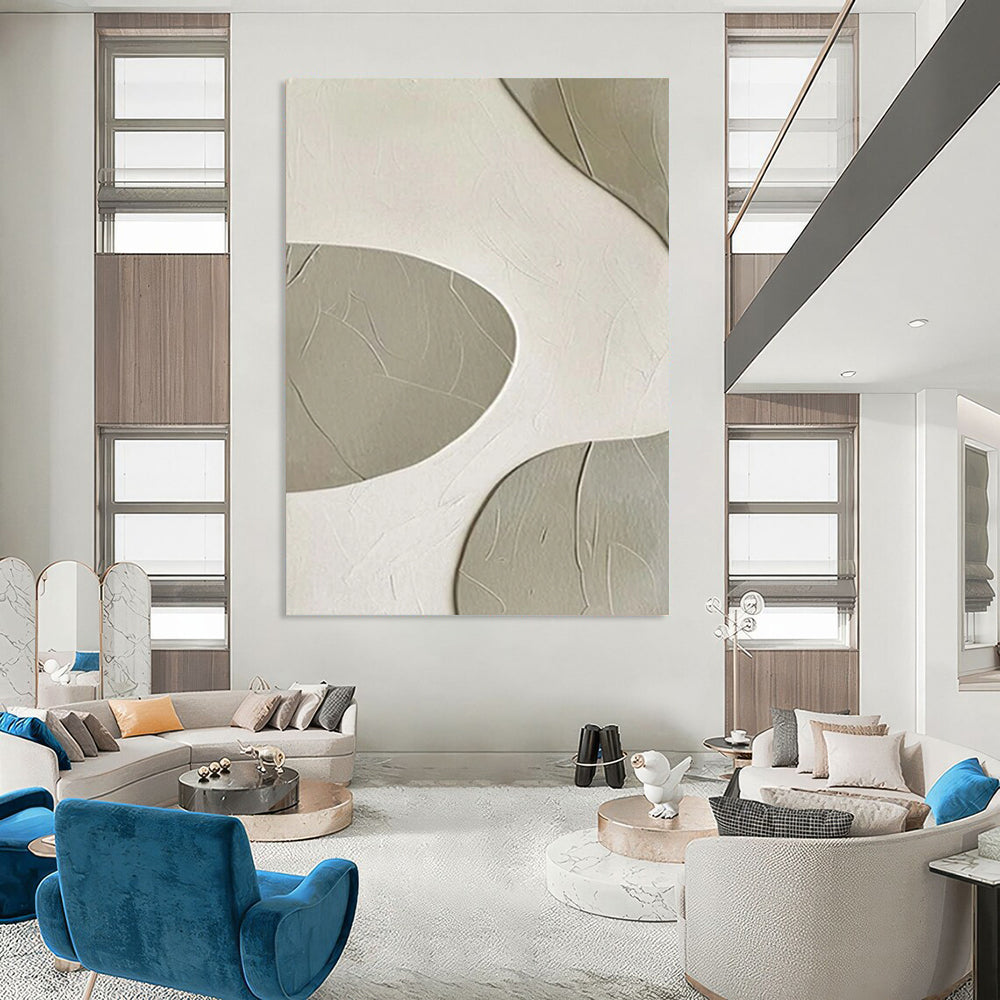 Large-Format-Scale Hand-Painted Abstract Canvases for Bedroom & Hallway LargeART2341