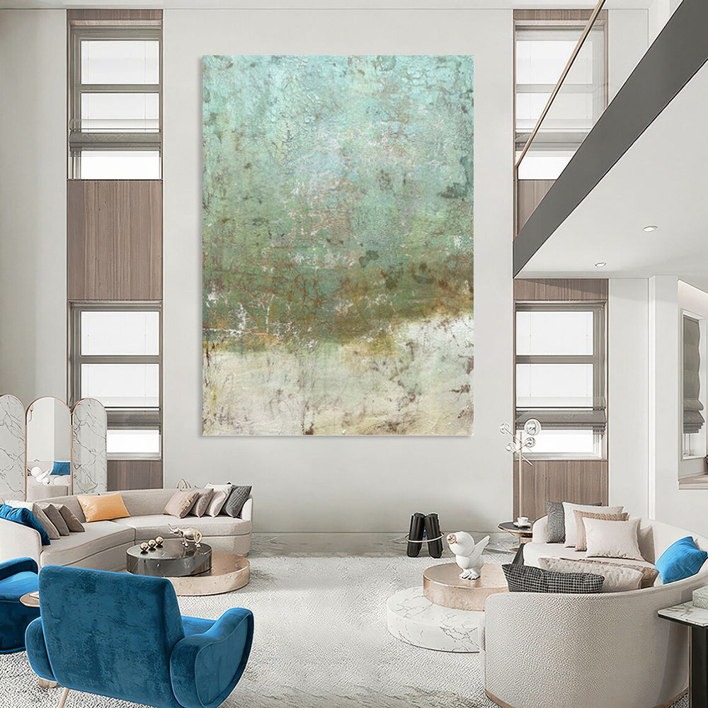 Supersized Hand - Painted Custom Abstract Work (with Unique Textures), for Bedroom and Living Room DKH1472
