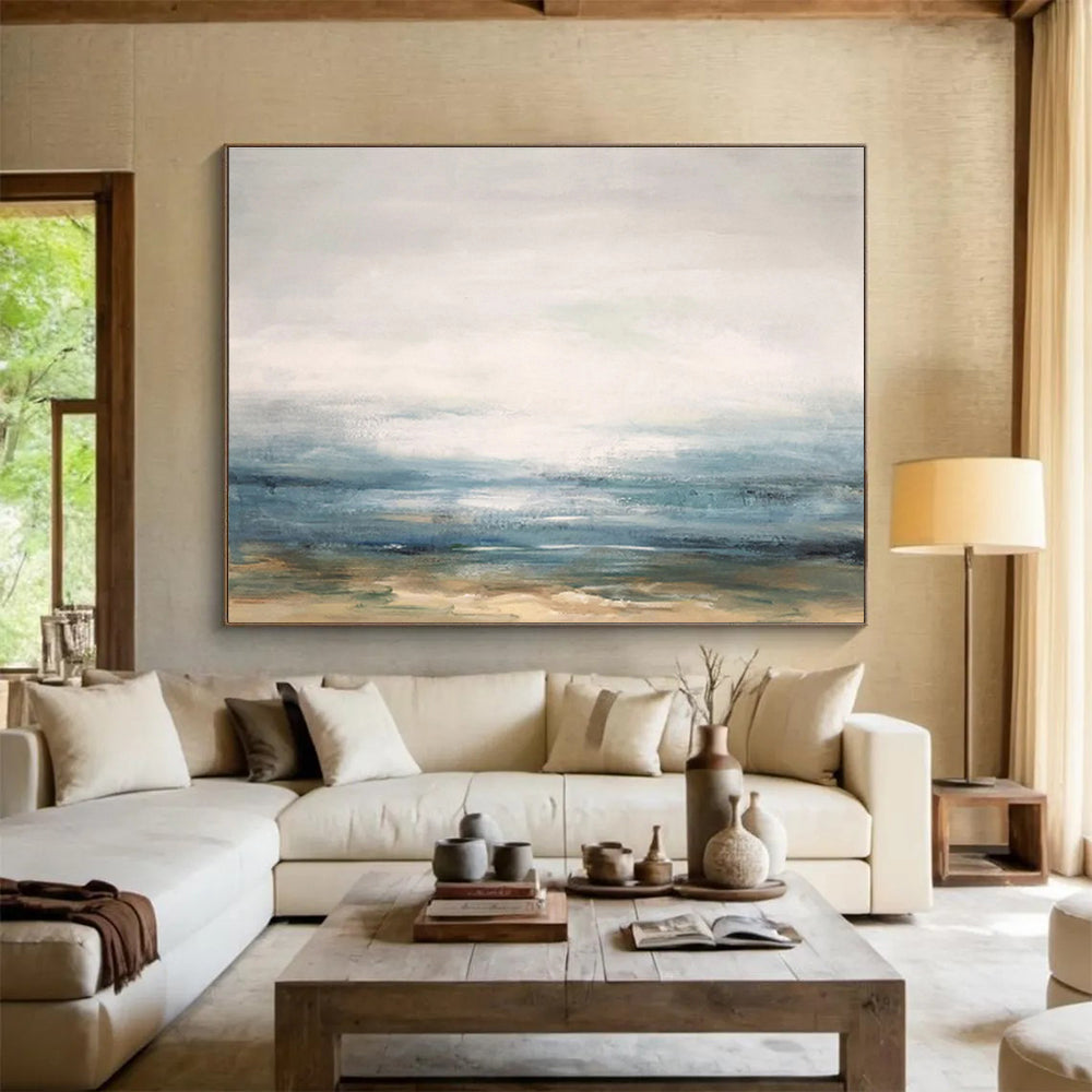 Gorgeous Large - Format Abstract Painting for Entryway & Living Room DKH174