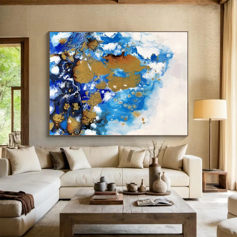 Giant Abstract Canvas for Bedroom & Entryway DKH167