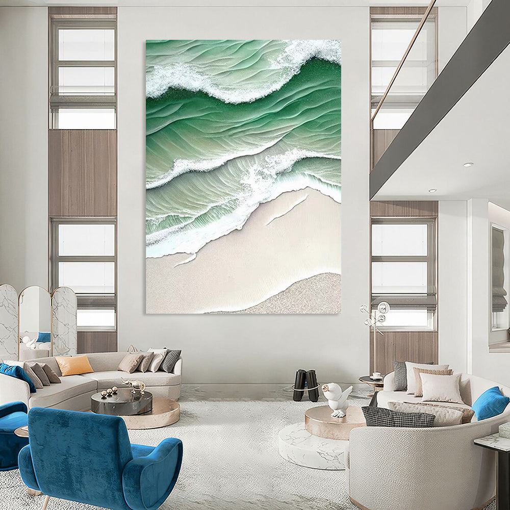 Custom Abstract Paintings: Big Sizes, Textured Excellence for Living Room & Bar DTP290