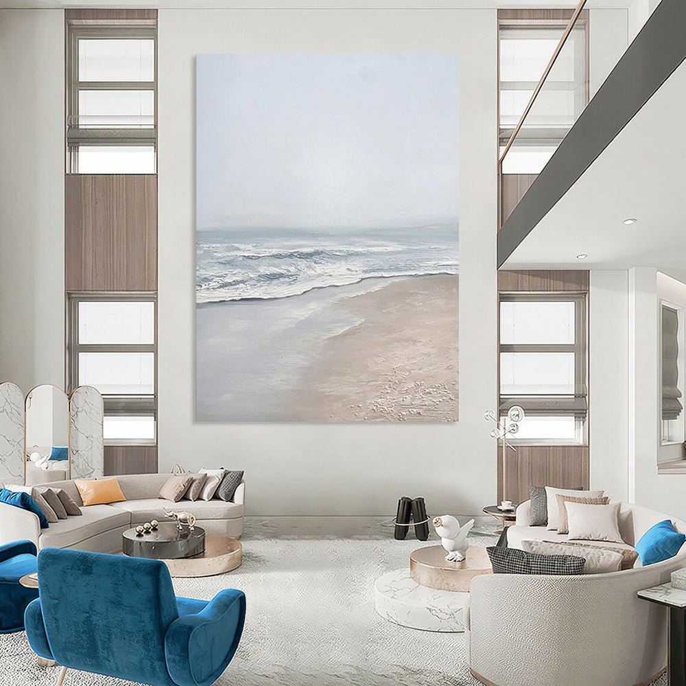 Large Custom Abstract Paintings: Textured Styles for Office & Hallway DTP310