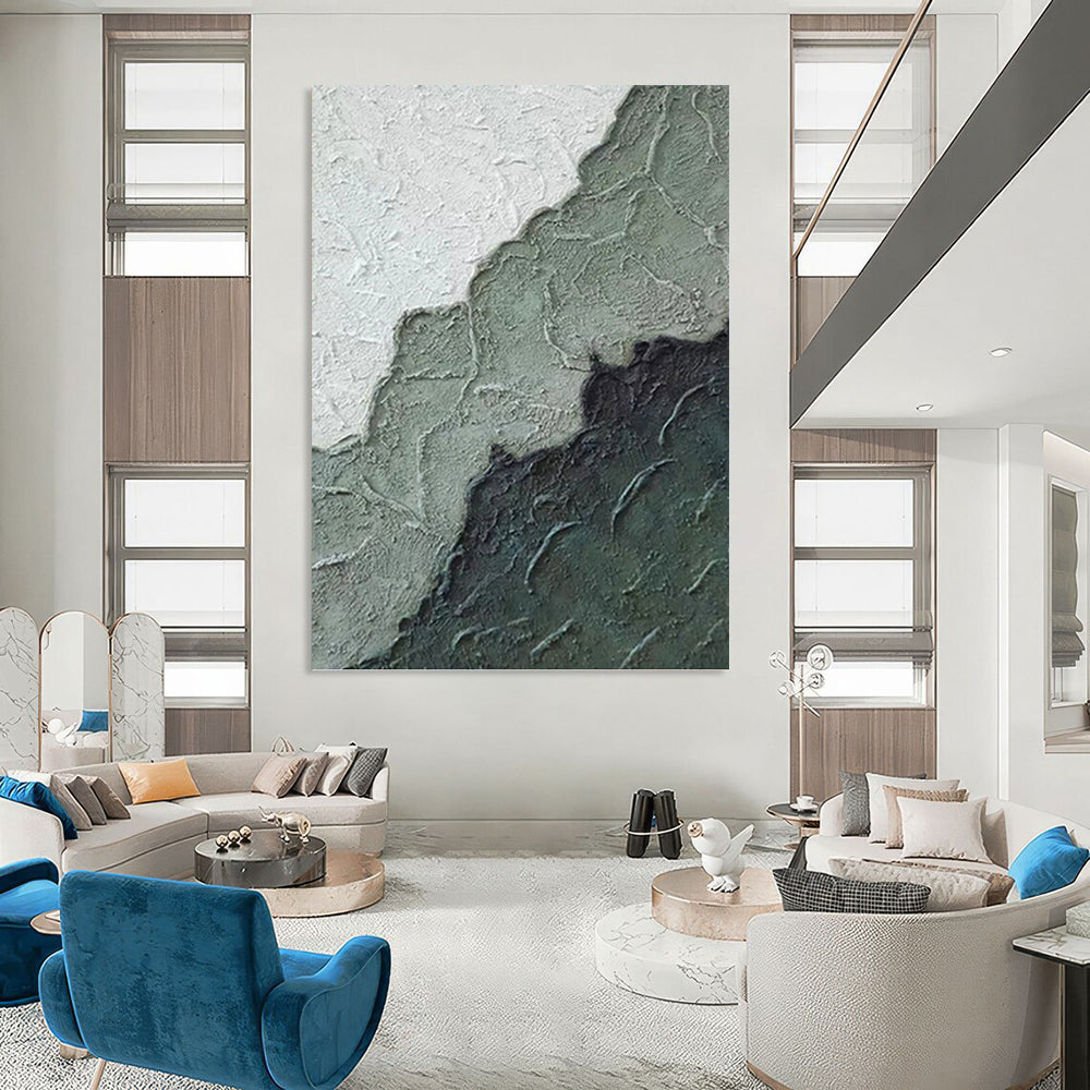 Colossal Hand - Painted Textured Abstract Canvas for Ballroom & Event Hall DKH1212