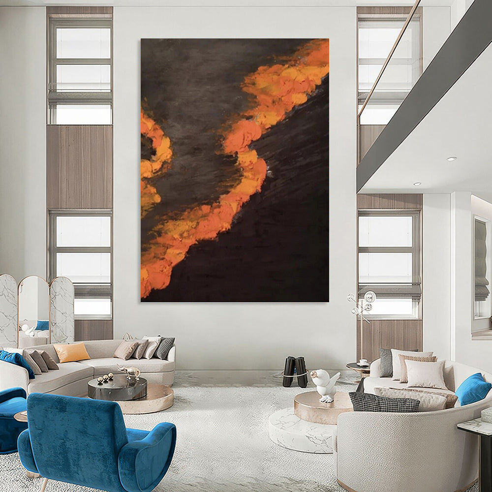 Rustic Textured Abstract Wall Art for Bedroom & Entryway DKH0961