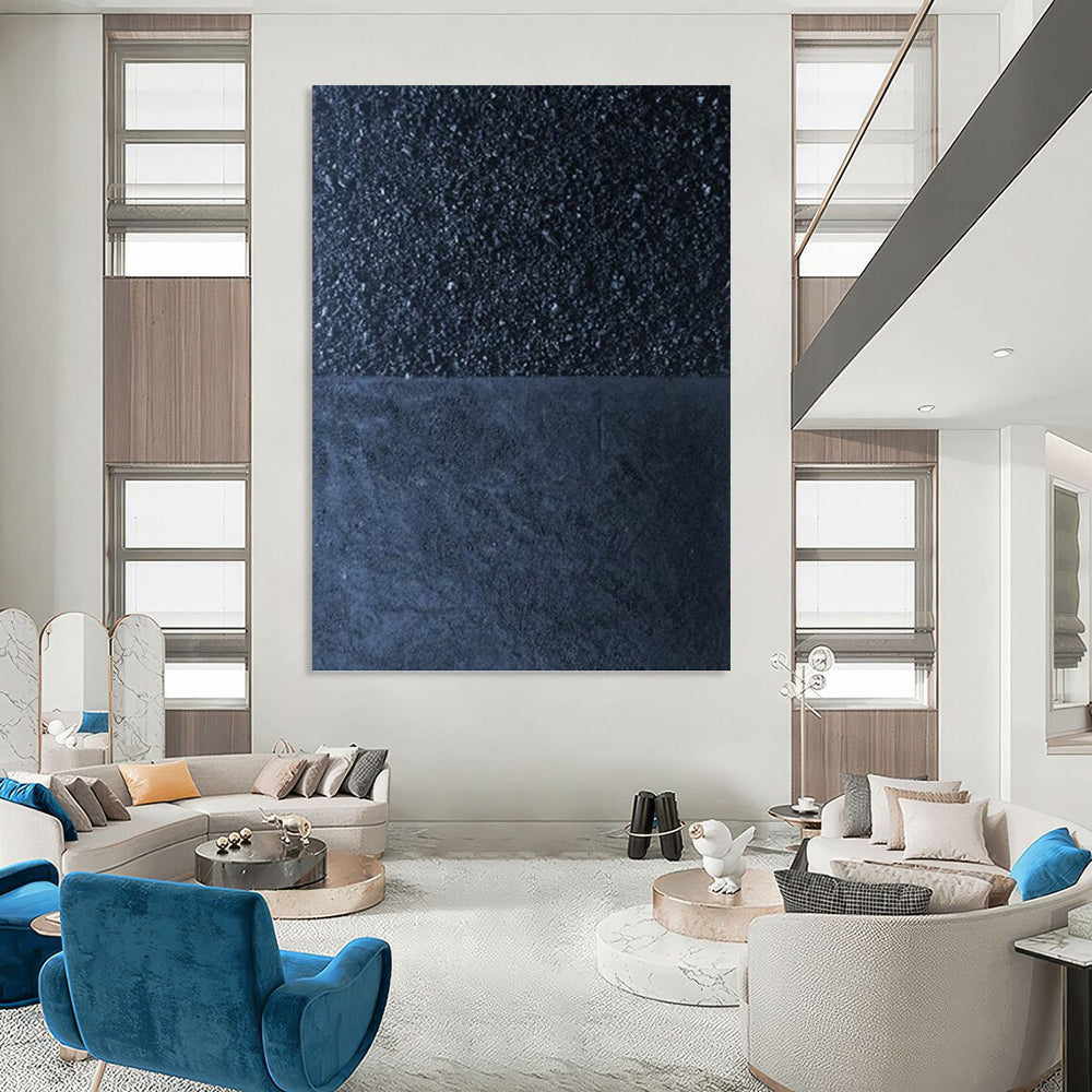 Dramatically Vast Hand - Painted Textured Abstract Mural for Theater & Performance Venue DKH1247