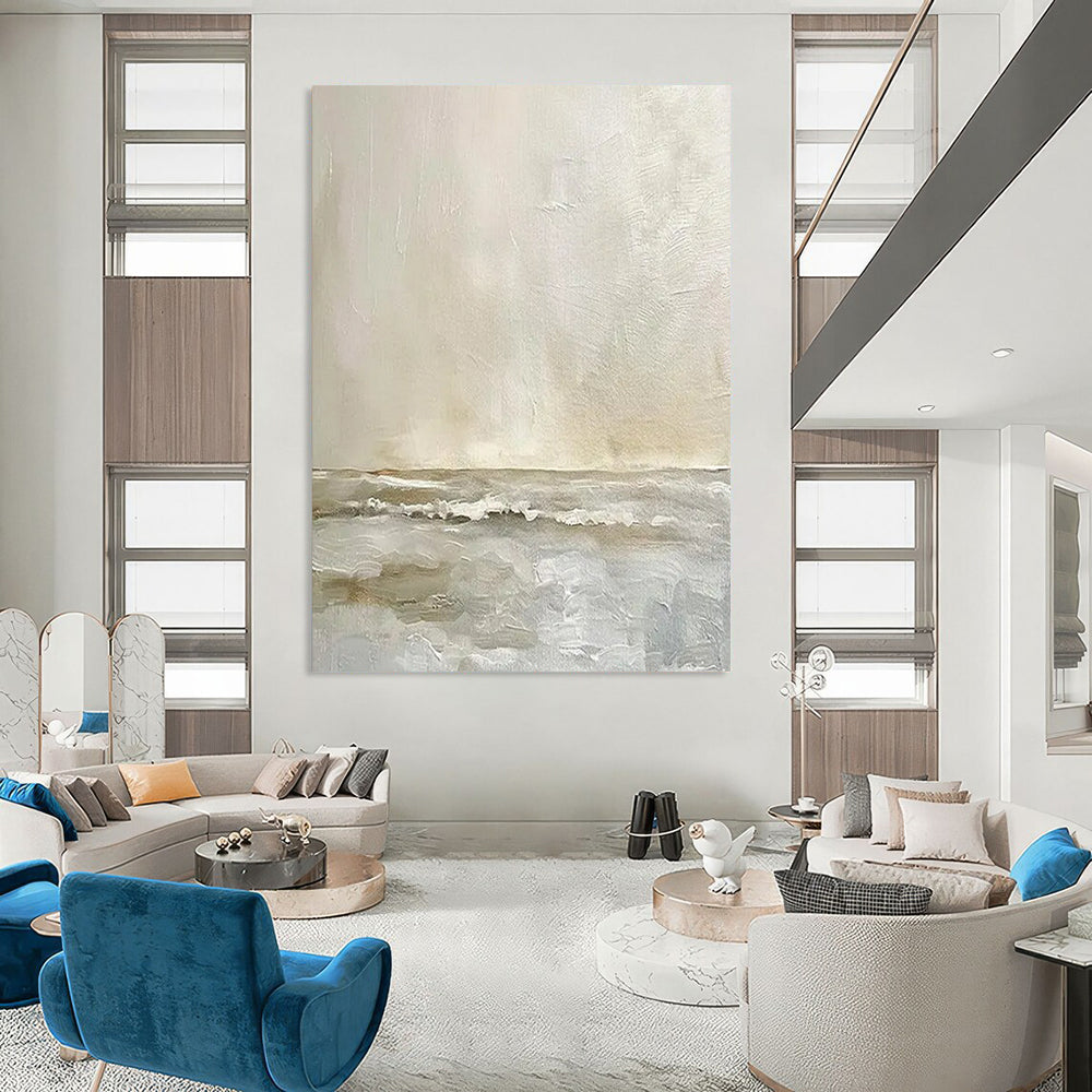 Monumental-Sized Hand-Painted Abstract Art for Office & Bar LargeART2360