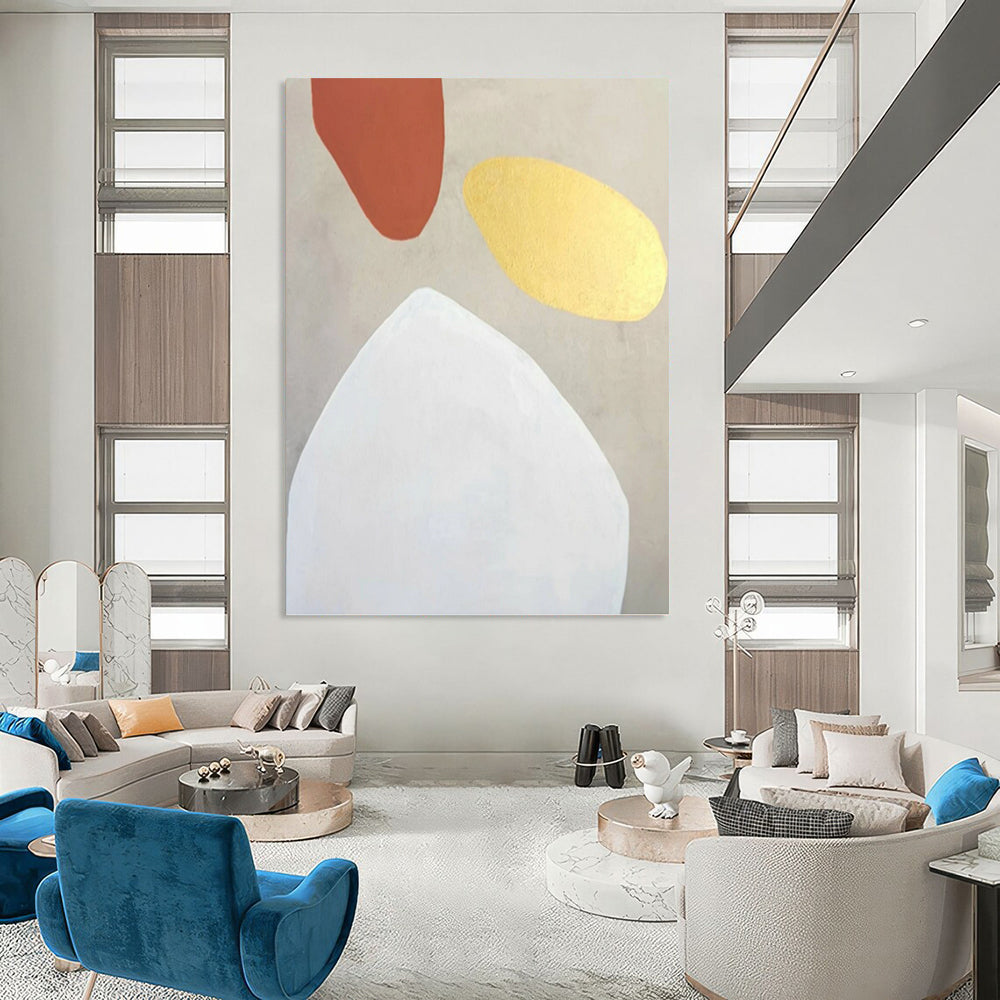 Elegant Custom - Painted Textured Canvas Abstract for Hotel Lobby & Bedroom DKH1078
