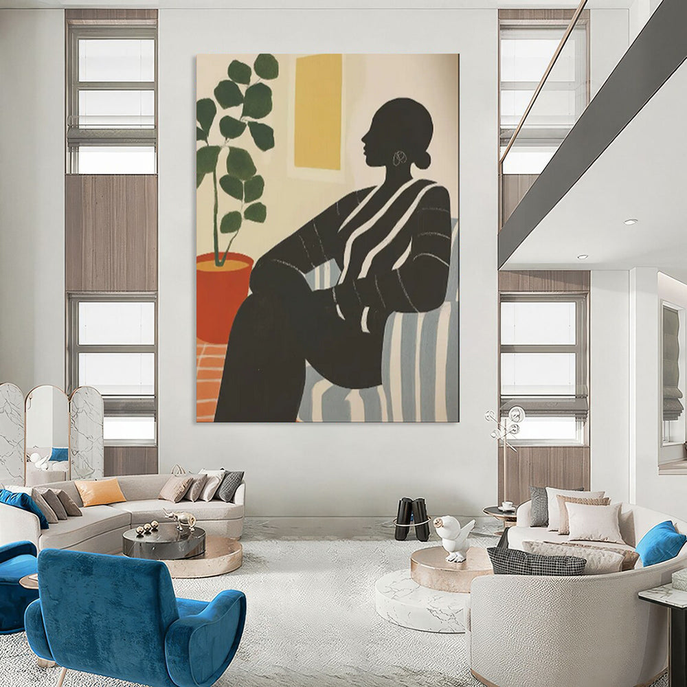 Exuberant & Joyful Abstract Canvas Art for Living Room & Entryway LargeART2041