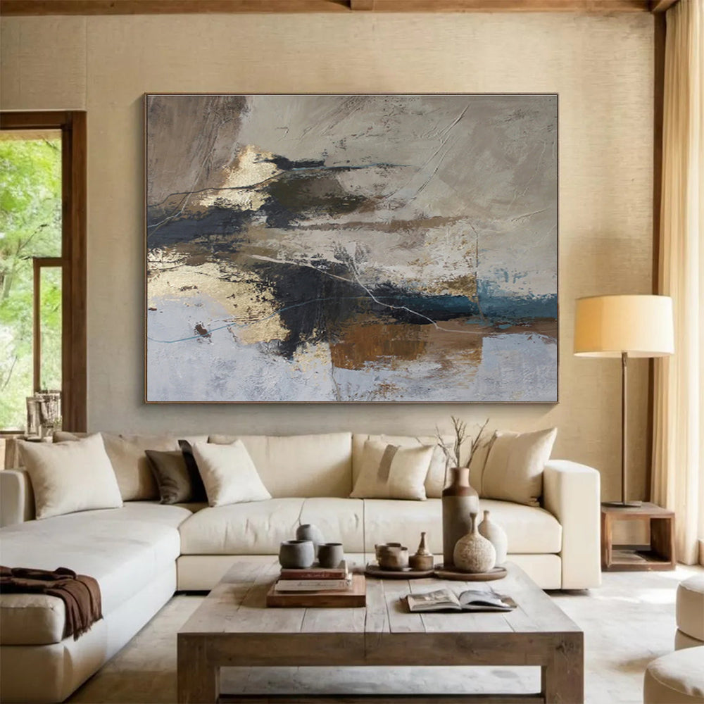 Monumental Textured Abstract Wall Art for Bar & Entryway DKH511