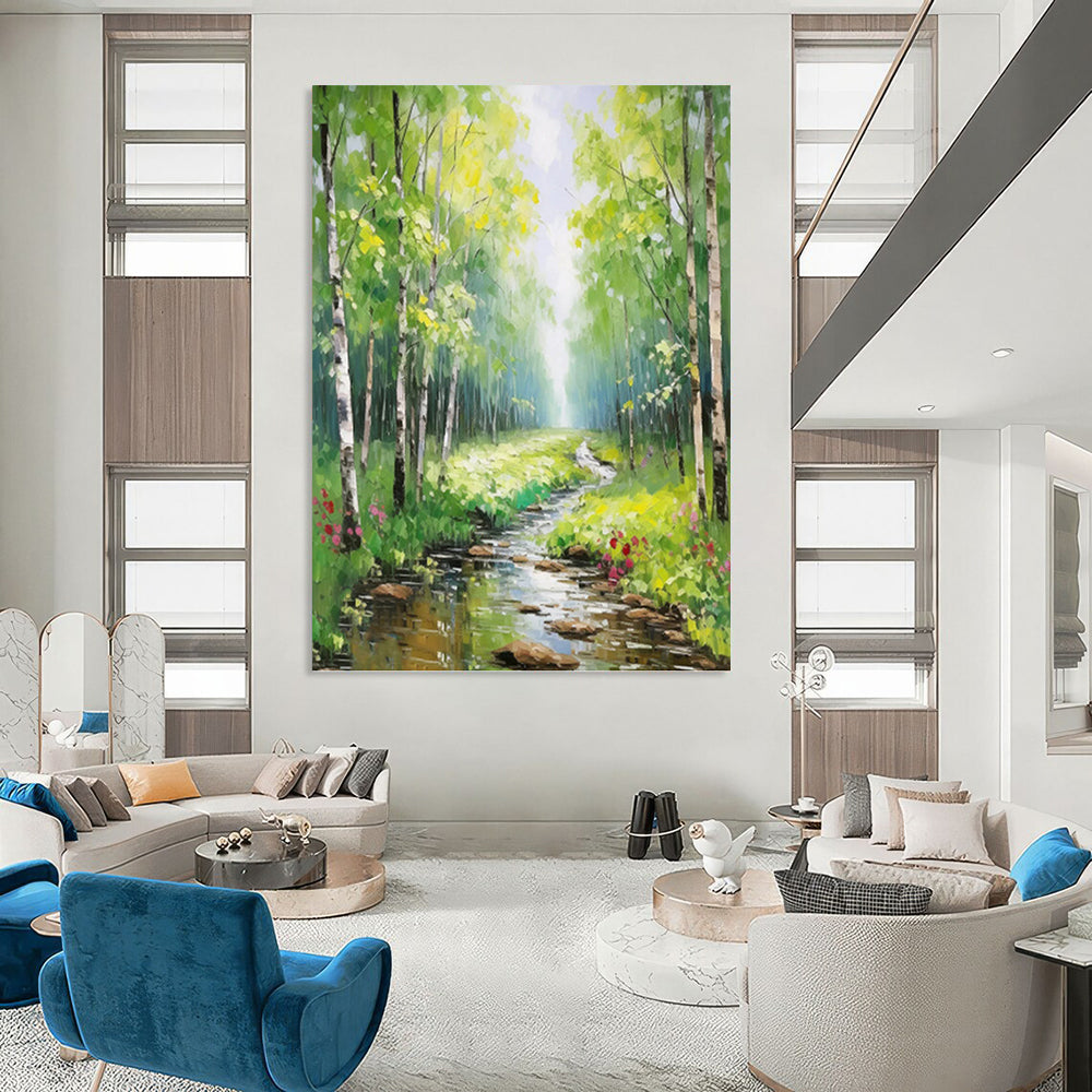 Mesmerizing Hand - Painted Textured Abstract Art for Office & Dining Room DKH1266