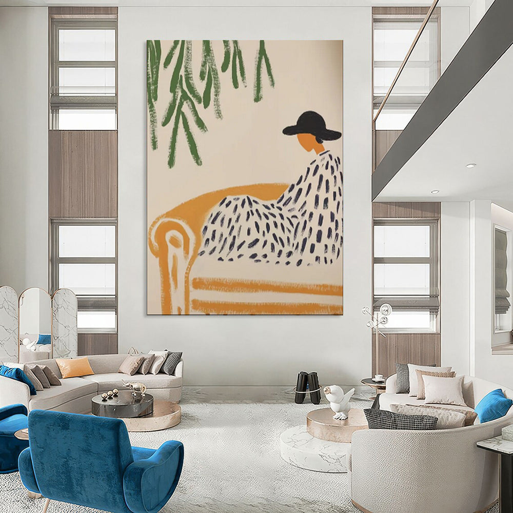 Subtle Textured Abstract Wall Art for Bedroom & Hallway LargeART2047