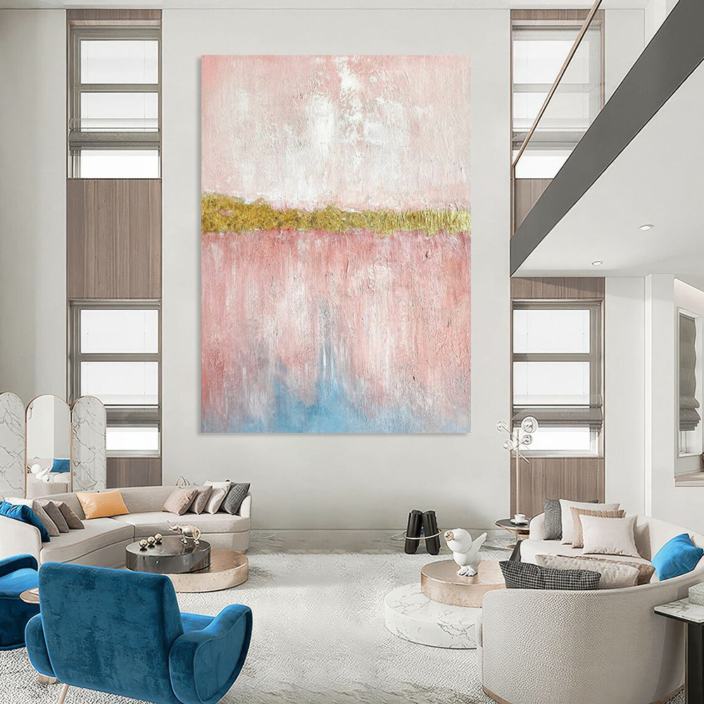 Gigantic Hand-Painted Abstract Mural for Bedroom & Dining Room LargeART2288