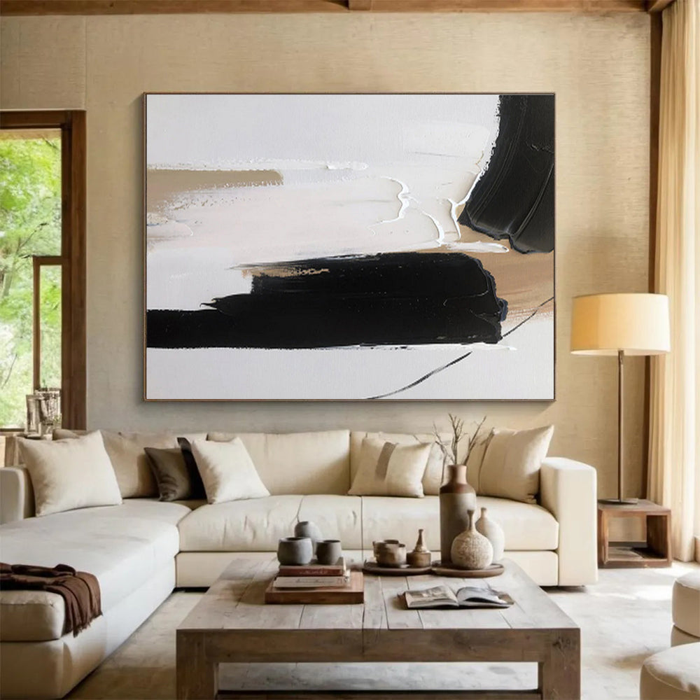 “Elemental Whisper” Vast Abstract Canvas for Bedroom & Office DKH315