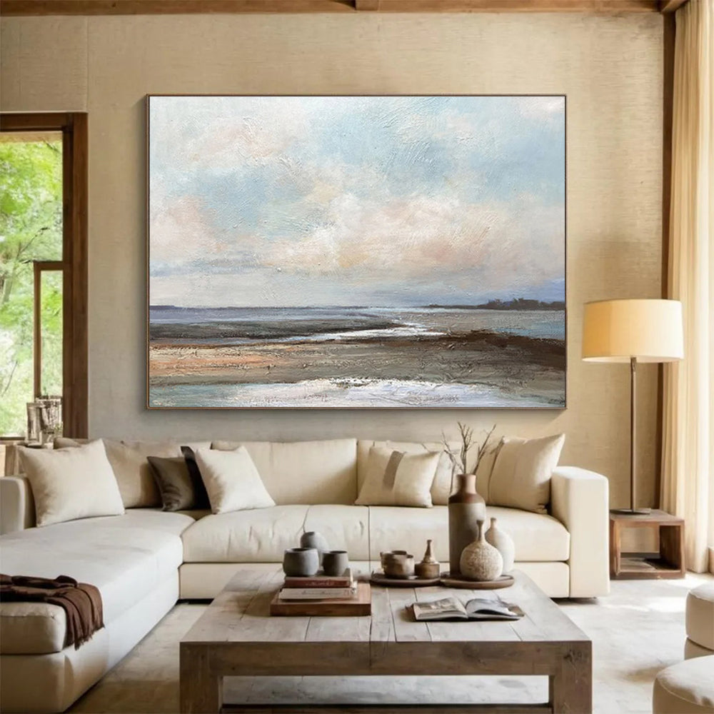 Oversized Textured Hand - Crafted Abstract Artwork for Engaging Decor DKH755