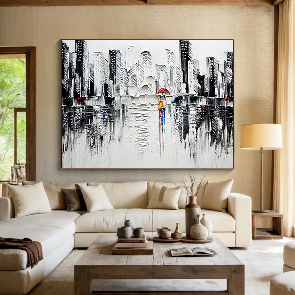 Serene Large Abstract Mural for Bedroom & Hallway DKH895