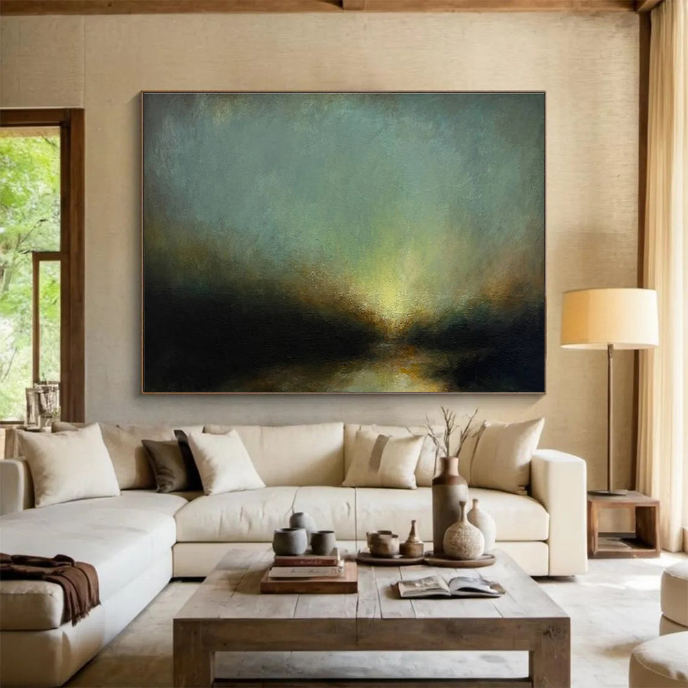 Vast Handmade Textured Abstract Wall Mural for Artistic Elevation DKH777