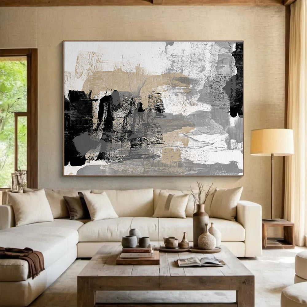 Giant Abstract Canvas for Bedroom & Entryway DKH448
