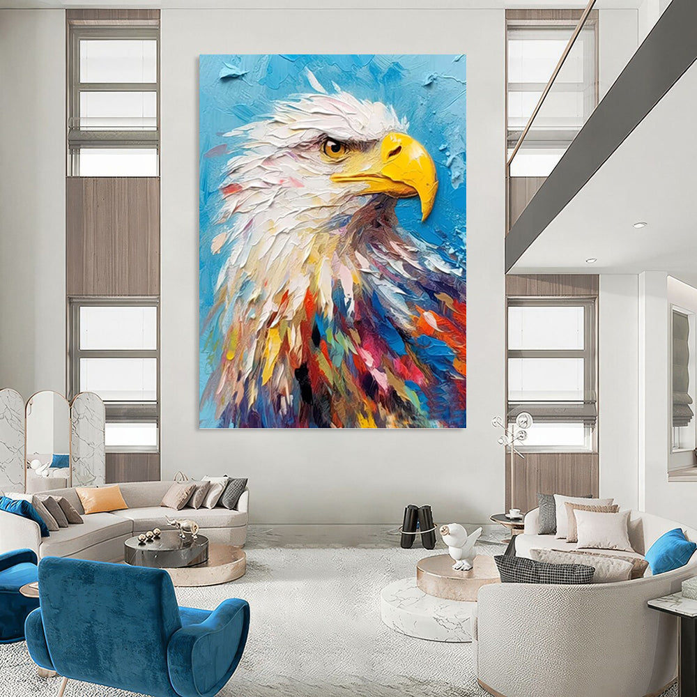 Gigantic Custom - Crafted Textured Canvas Abstract for Hotel Suite & Living Room DKH1060