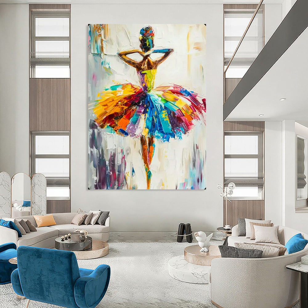 Large-Scale Textured Abstract Wall Art for Dining Room & Library LargeART2118