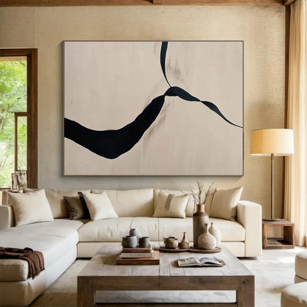 Enormous Hand - Painted Textured Abstract Canvas for Bedroom & Dining Room DKH589